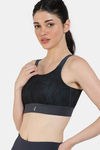 Zelocity Quick Dry Sports Bra With Removable Padding - Dark Slate — thumbnail 3